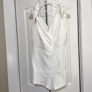White Skort Romper